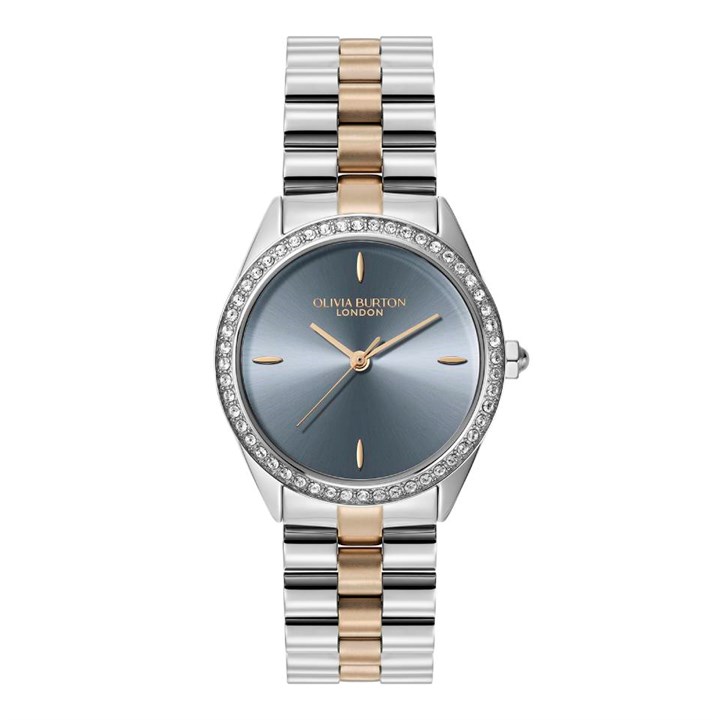 Olivia Burton 24000273 Bejewelled Two Tone Bracelet Watch - W28237