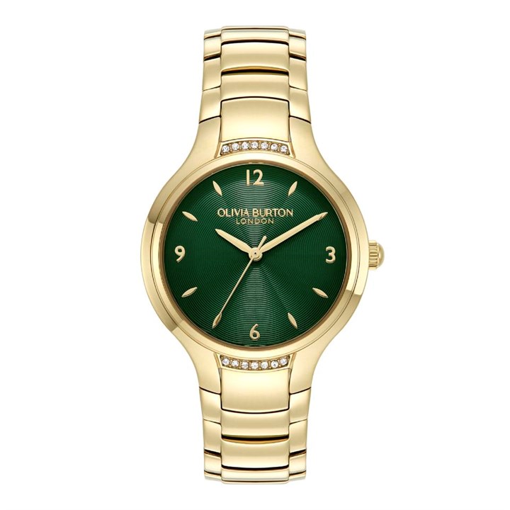 Olivia Burton 24000209 Lea Forest Green Dial Bracelet Watch - W28244