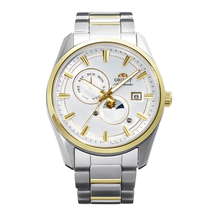 Orient RA-AK0312S30B Two Tone Sun And Moon Automatic Bracelet Watch - W29112