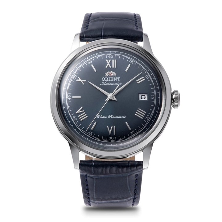 Orient RA-AC0024L30B  Bambino Automatic Blue Leather Strap Watch - W2981