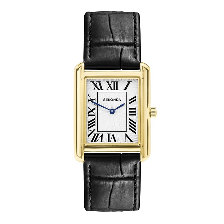 Sekonda 30270 Clement Black Leather Strap Watch - W31429