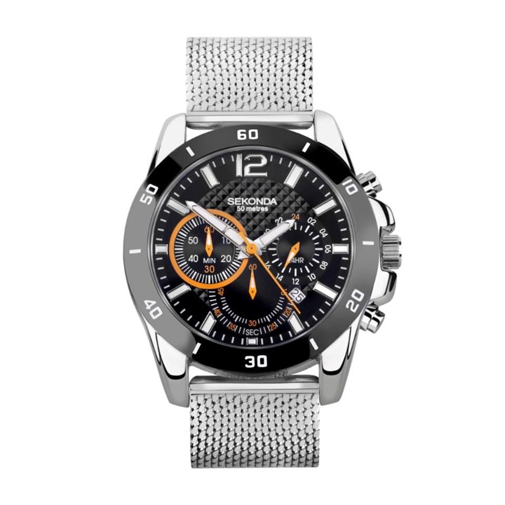 Sekonda 30057 Chronograph Mesh Bracelet Watch - W31435