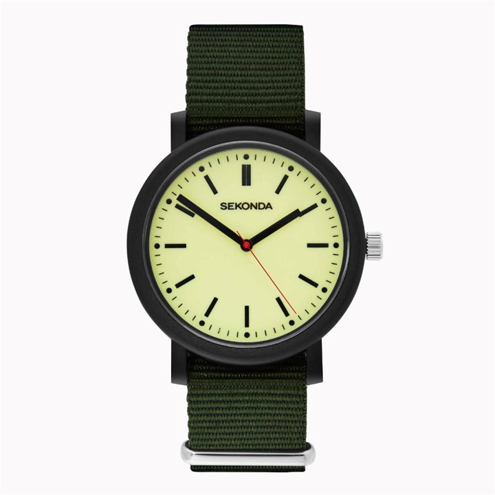 Sekonda 30340 Green Fabric Strap Watch - W31461