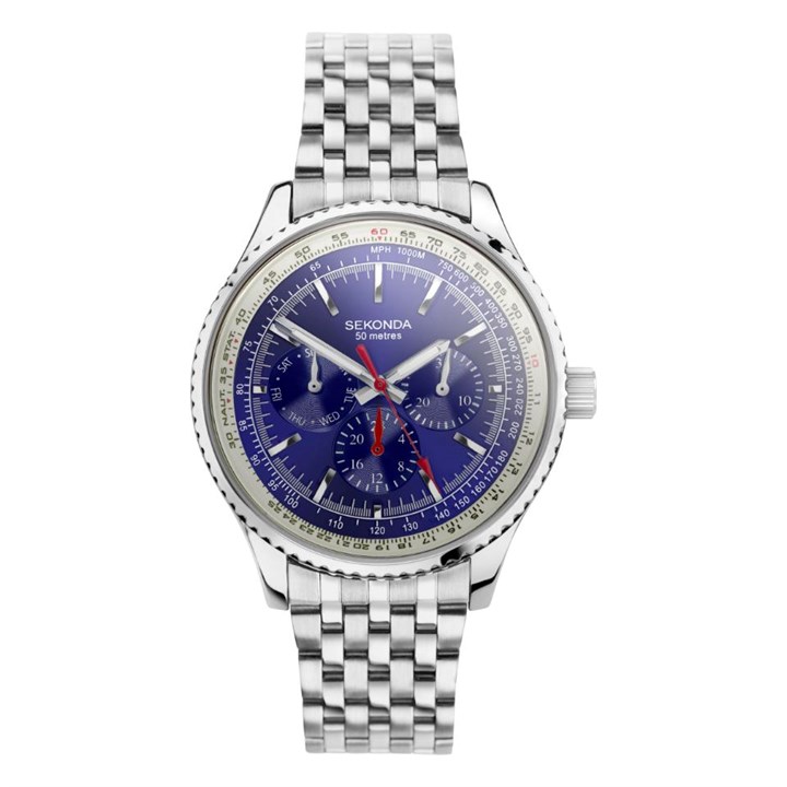 Sekonda 30077 Maverick Blue Dial Bracelet Watch - W31466
