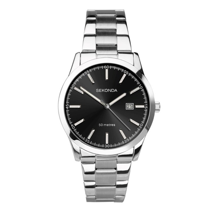 Sekonda 1944 Black Dial Bracelet Watch - W31474