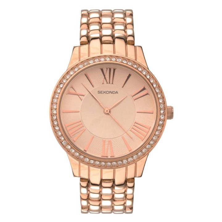 Sekonda Editions 2400 Charlotte Rose Gold Plated Bracelet Watch - W32135