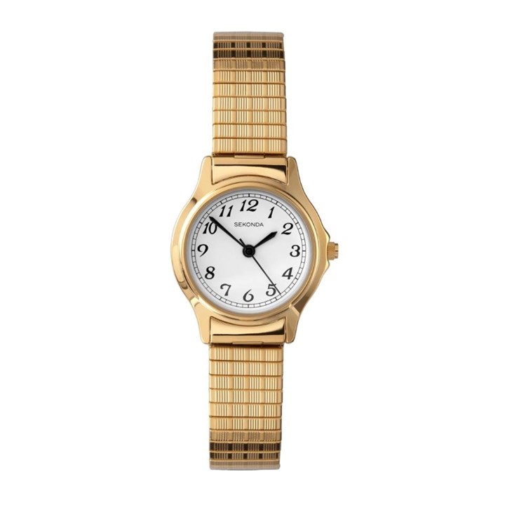 Sekonda 4134B Gold Tone Expanding Bracelet Watch - W32240