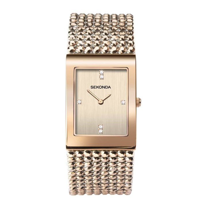 Sekonda 40417 Rose Crystal Strap Watch - W32400