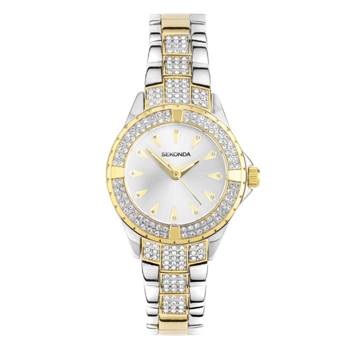 Sekonda 40430 Two Tone Crystal Bracelet Watch - W32403