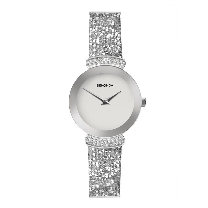 Sekonda Rocks 40516 Stone Set Leather Strap Watch - W32419