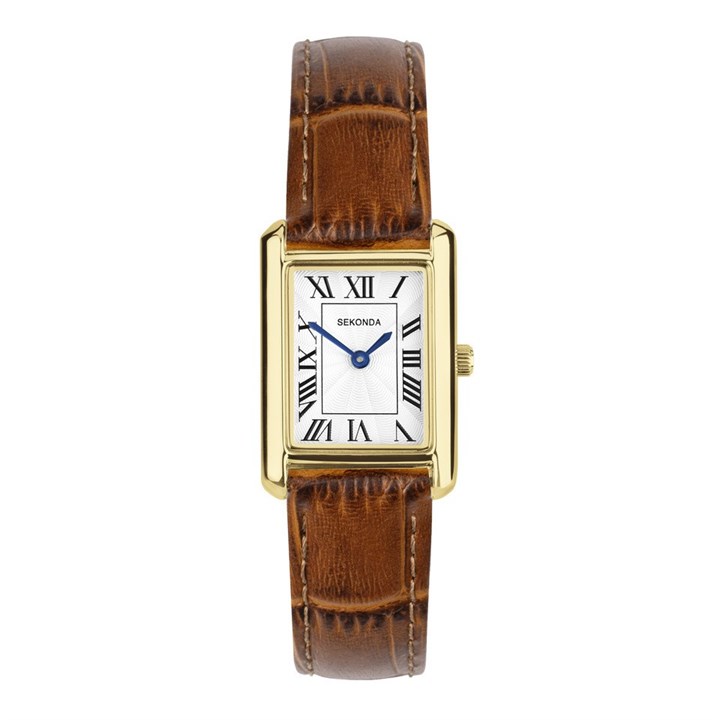 Sekonda 40695 Brown Leather Strap Watch - W32424