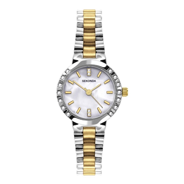 Sekonda 2292 Two Tone Stone Set Bracelet Watch - W32448