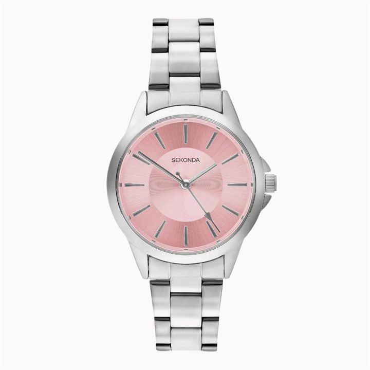 Sekonda 40748 Pink Dial Bracelet Watch - W32474