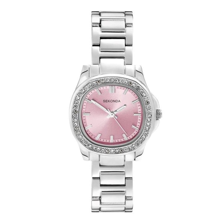 Sekonda 40724 Pink Dial Bracelet Watch - W32504