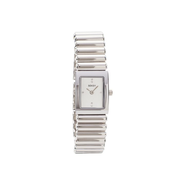 Seksy Edge® 2864 Stainless Steel Crystal Bracelet Watch - W33190