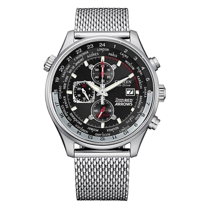 Citizen Red Arrows CA0080-71E Chronograph Mesh Bracelet Watch - W38153