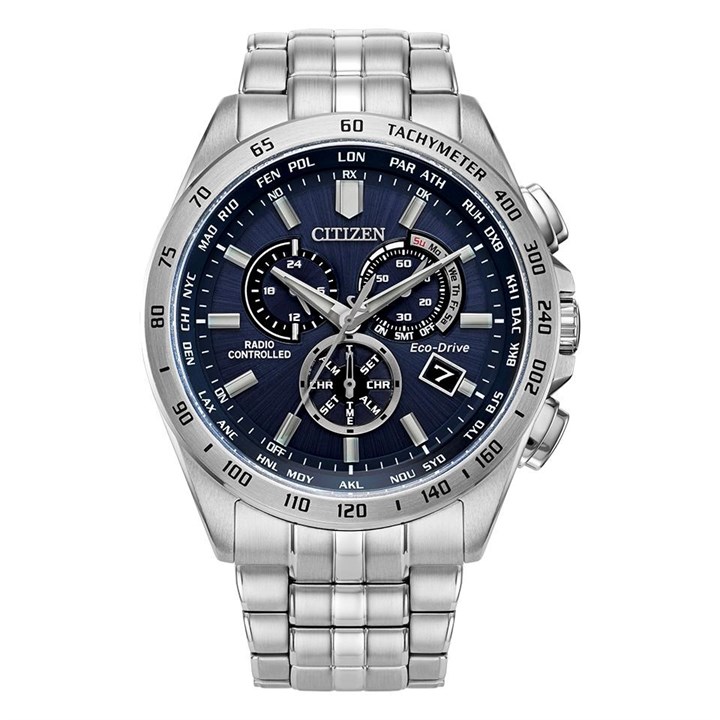 Citizen CB5870-58L Eco-Drive Perpetual Calendar A-T Chronograph Bracelet Watch - W38157
