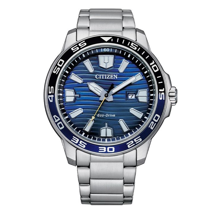 Citizen AW1525-81L Sport Eco-Drive Blue Dial Bracelet Watch - W38214