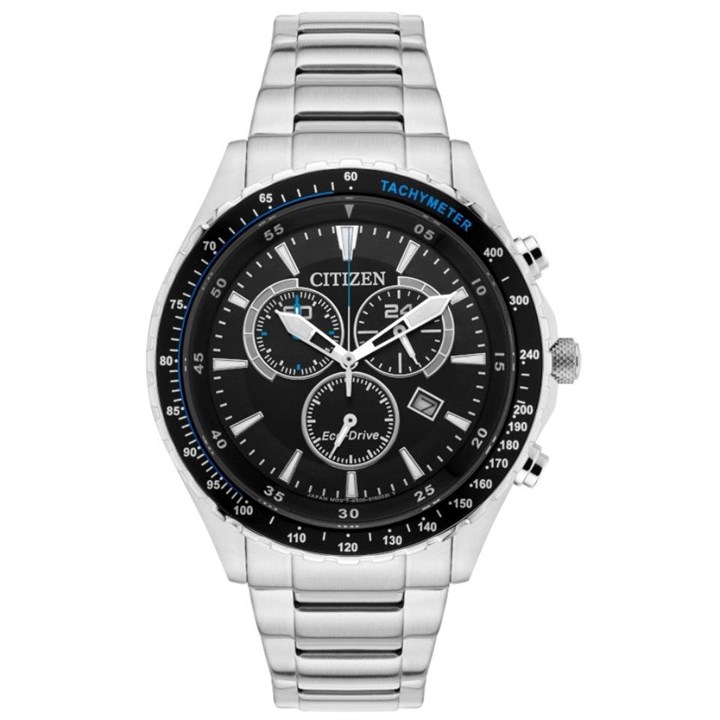 Citizen AT238159E EcoDrive Chronograph Bracelet Watch W38287 F