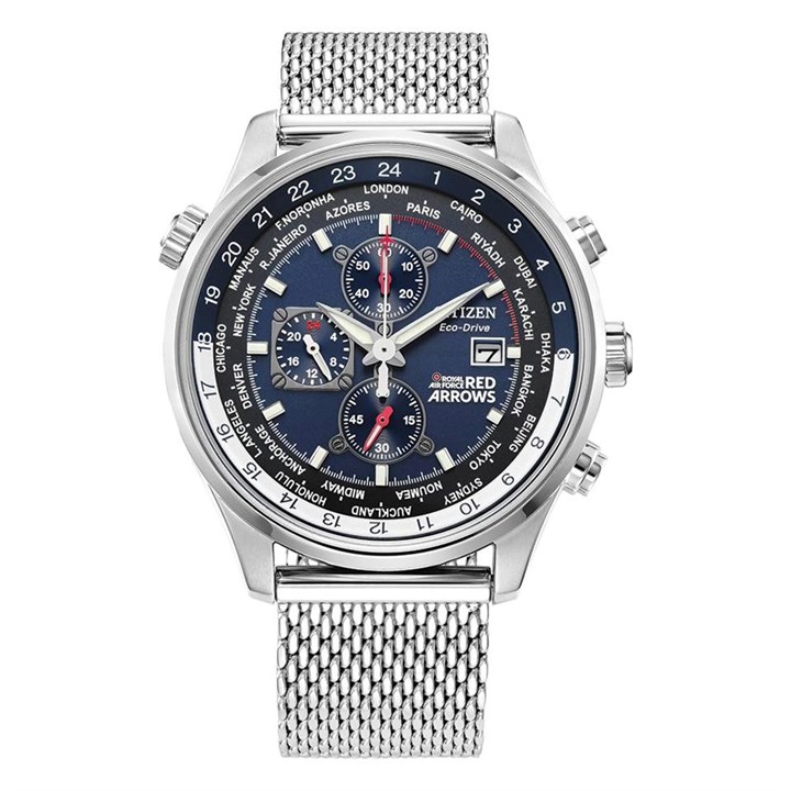 Citizen Red Arrows CA0081-78L Chronograph Mesh Bracelet Watch - W38392