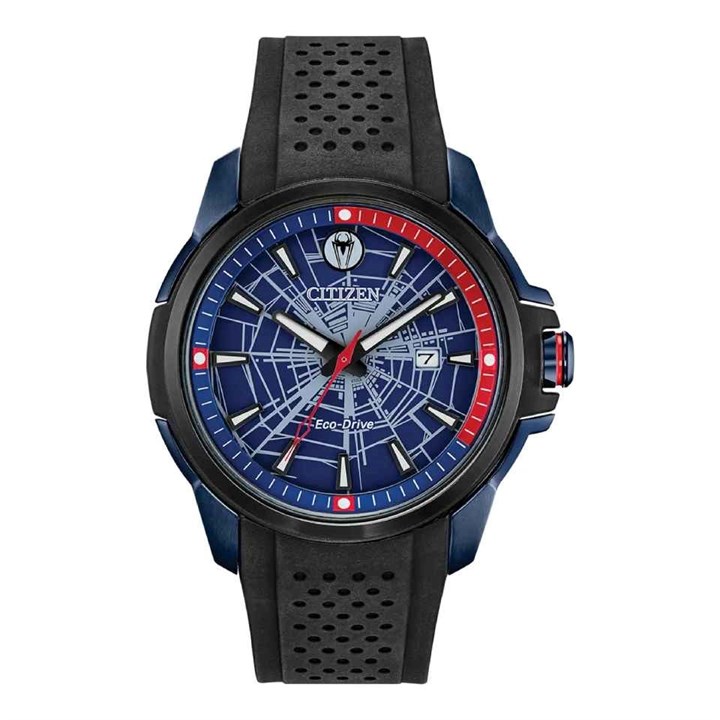 Citizen AW1156-01W Spider-Man Black Strap Watch - W38441