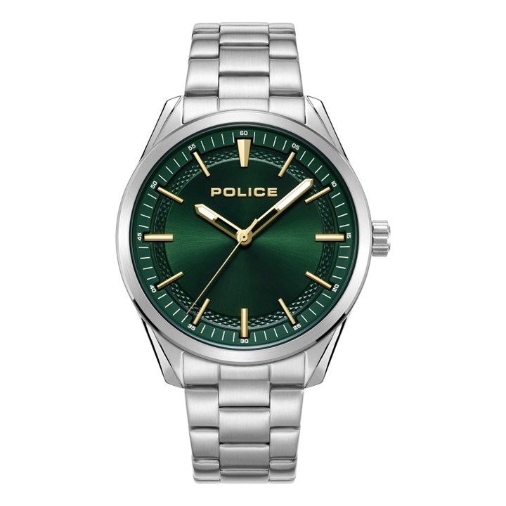 Police Urban Grille Green Dial Bracelet Watch - W44147