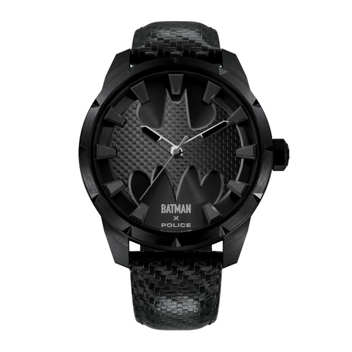 Police The Bat Black Leather Strap Watch - Limited Edition - W44149