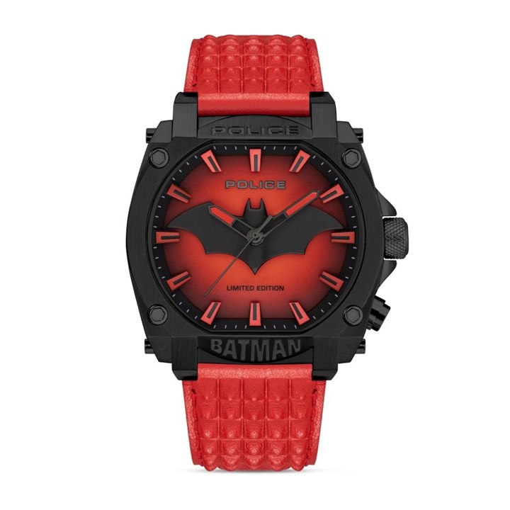 Police Forever Batman Red Strap Watch - Limited Edition - W44151