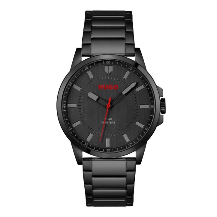 HUGO 1530187 First Black IP Bracelet Watch - W45295