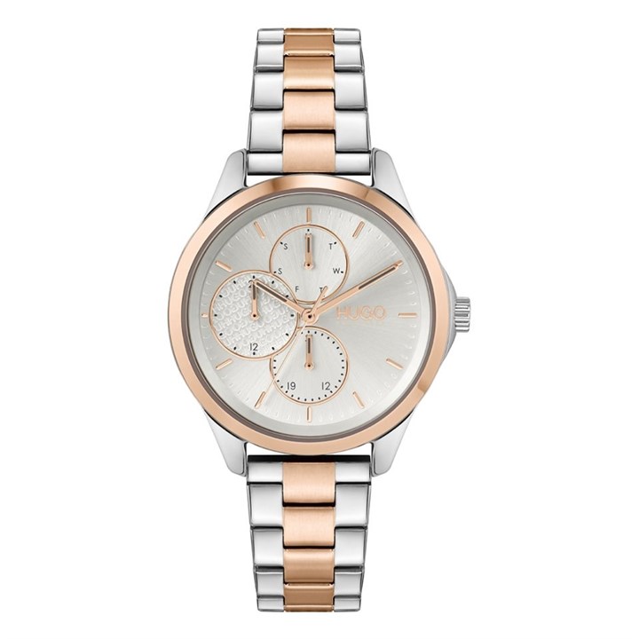 HUGO 1540097 Fearless Multi Dial Two Tone Bracelet Watch - W45317