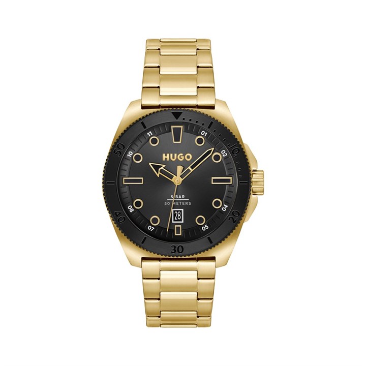 HUGO 1530304 Visit Gold Plated Bracelet Watch - W45379