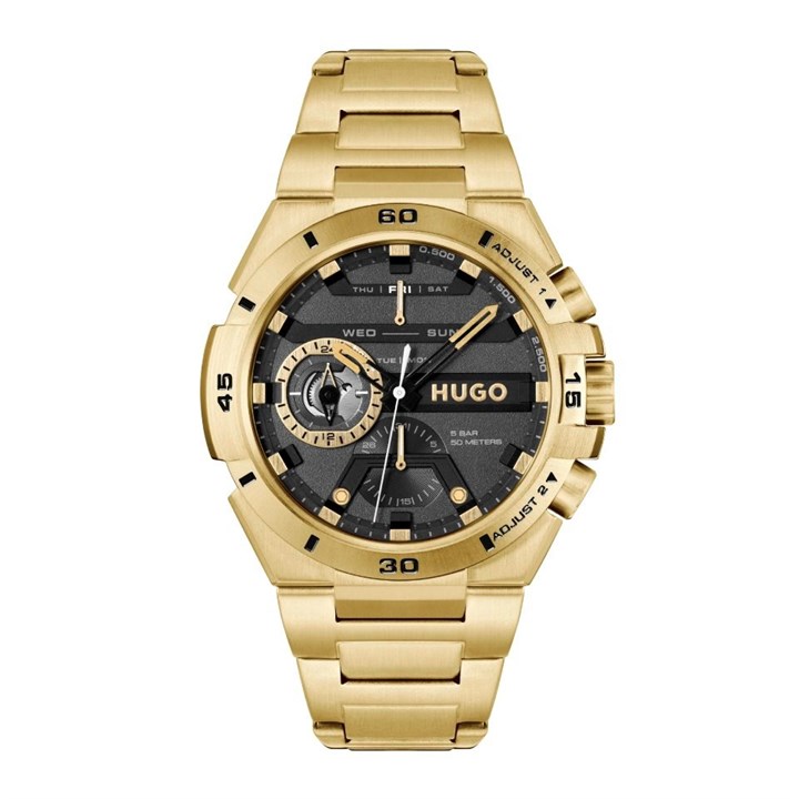 HUGO 1530338 Wild Gold Plated Bracelet Watch - W45391