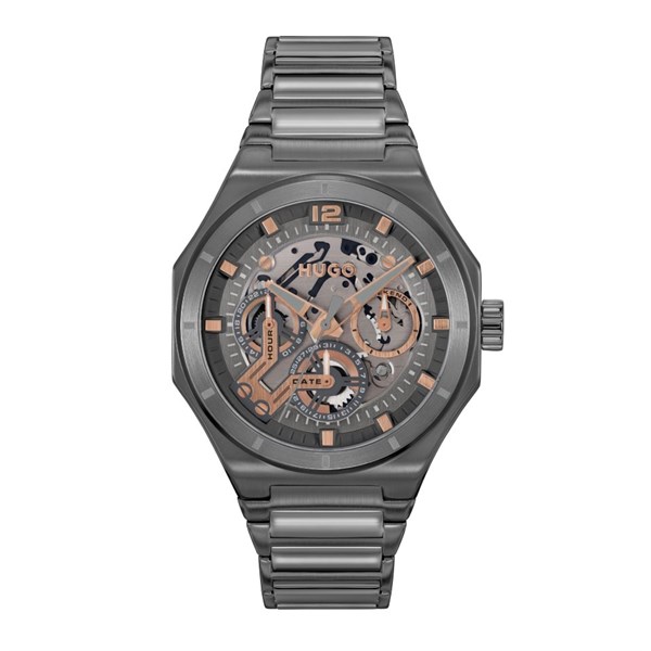 HUGO 1530378 Grail Skeleton Multifunction Bracelet Watch W45417