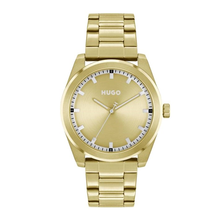 HUGO 1530354 Bright Gold Plated Bracelet Watch - W45426