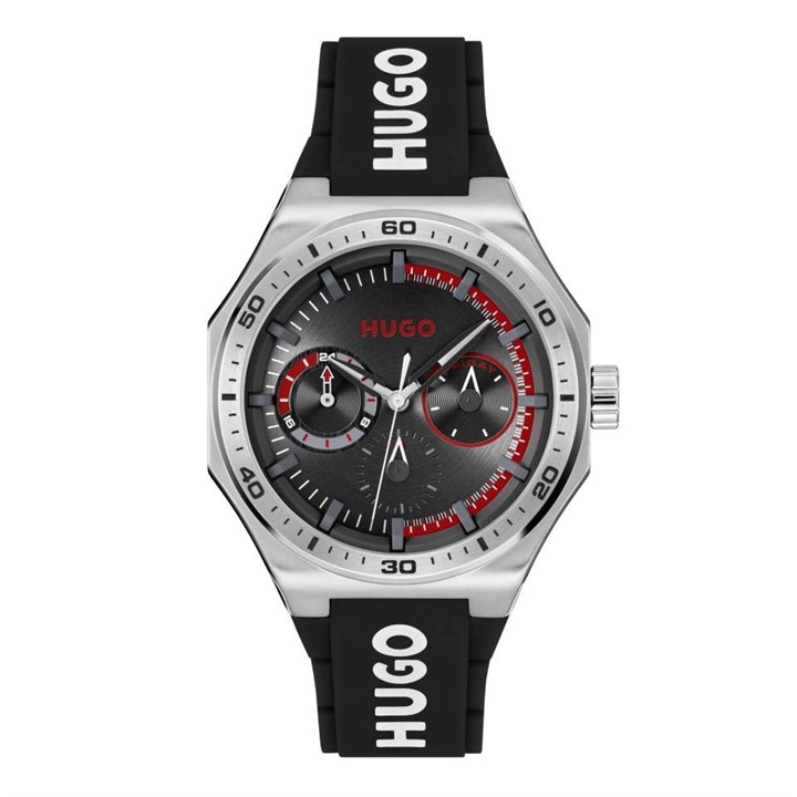 HUGO 1530397 Grail Sport Multi Dial Black Strap Watch - W45429