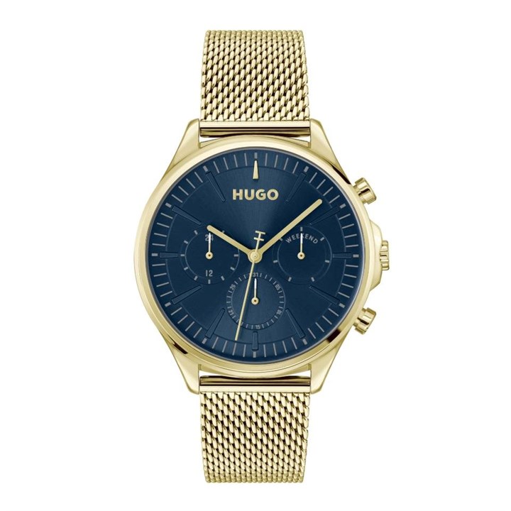 HUGO 1530410 Smash Blue Multi Dial Mesh Bracelet Watch - W45433