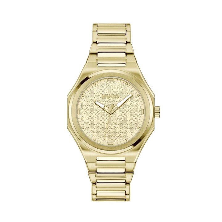 HUGO 1540177 Grail For Her Gold Plated Bracelet Watch - W45438