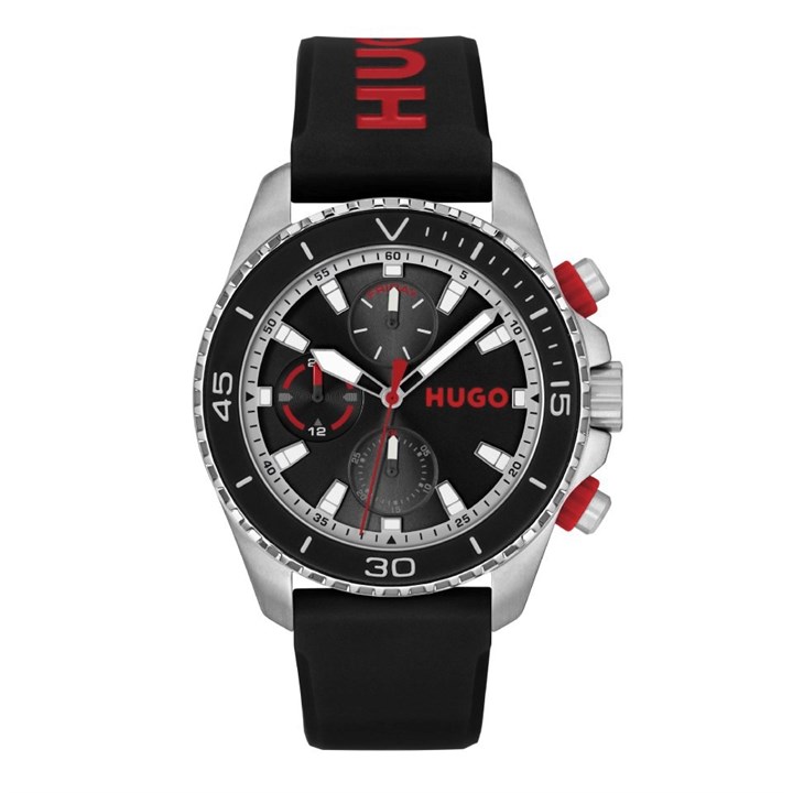 HUGO 1530427 Dive Black Silicone Strap Watch - W45442
