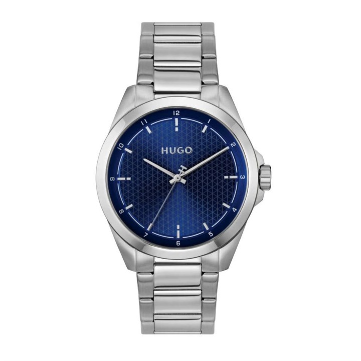 HUGO 1530451 Seam Blue Dial Bracelet Watch - W45456