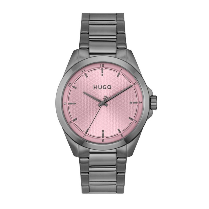 HUGO 1530454 Seam Grey IP Bracelet Watch - W45459