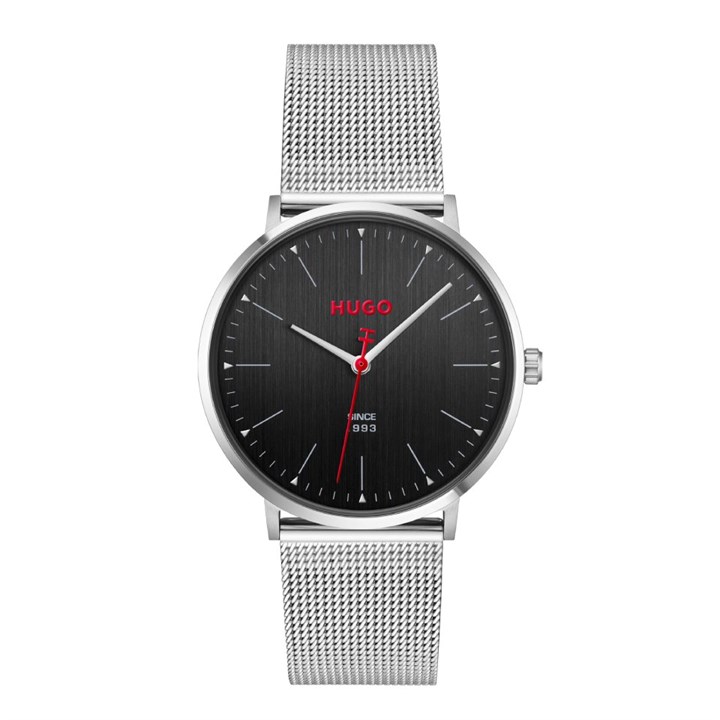 HUGO 1530471 Style Black Dial Mesh Bracelet Watch - EXCLUSIVE - W45465