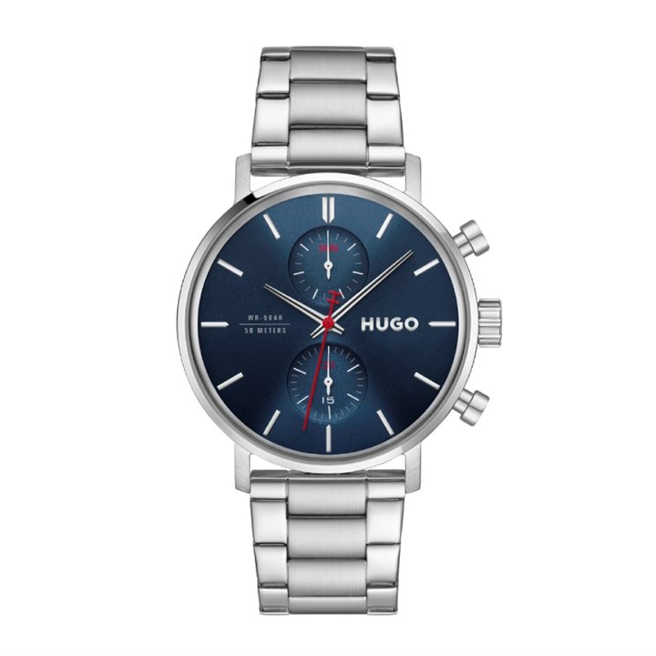 Hugo Boss 1530467 Take Off Stainless Steel Blue Dial Bracelet Watch - W45467