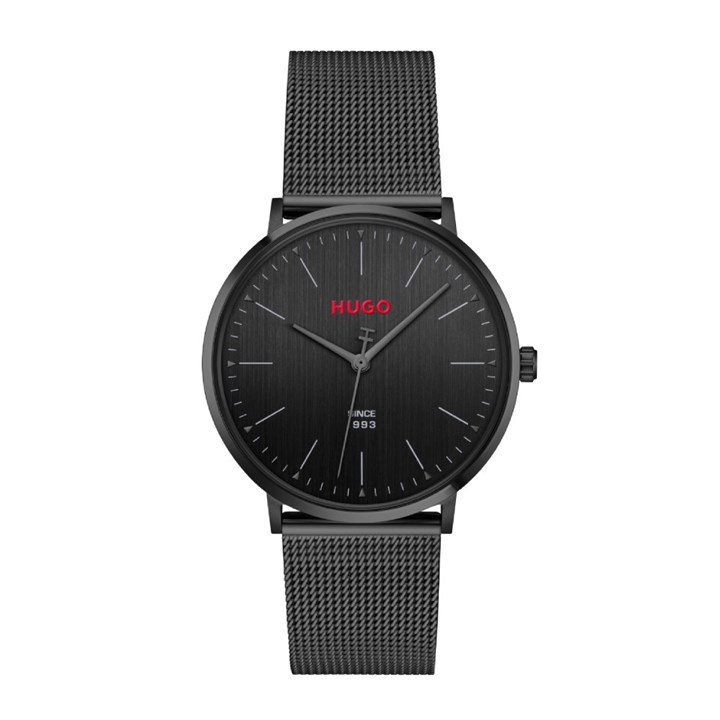 HUGO 1530474 Style Black IP Mesh Bracelet Watch - W45474