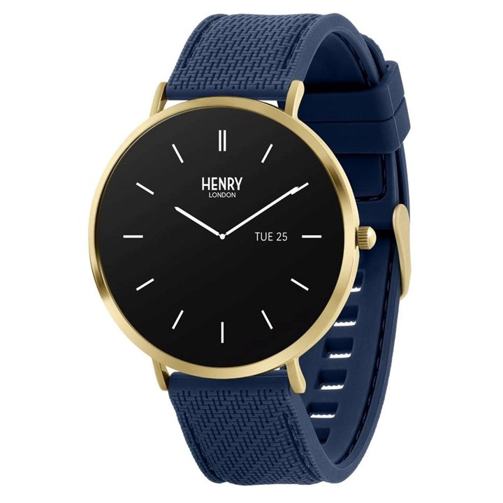 Henry London HLS65-0012 AMOLED Blue Silicone Strap Smartwatch - W47285