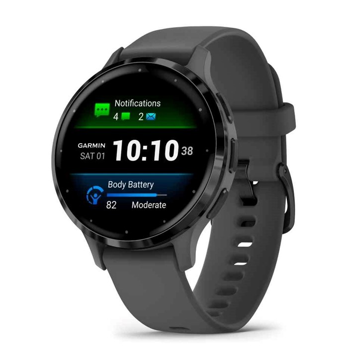 Garmin Venu 3S 010-02785-00 Grey Silicone Strap Smartwatch - W47299