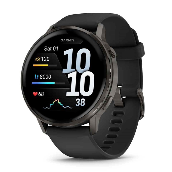 Garmin Venu 4 010-03014-00 45mm Slate Black GPS Smartwatch - W47375