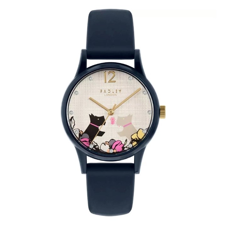 Radley RY2983 Say It With Flowers Navy Resin Strap Watch - W51203