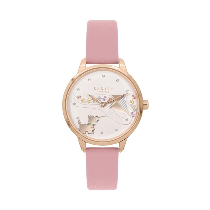 Radley RY21604 Pink Leather Strap Watch - W51394