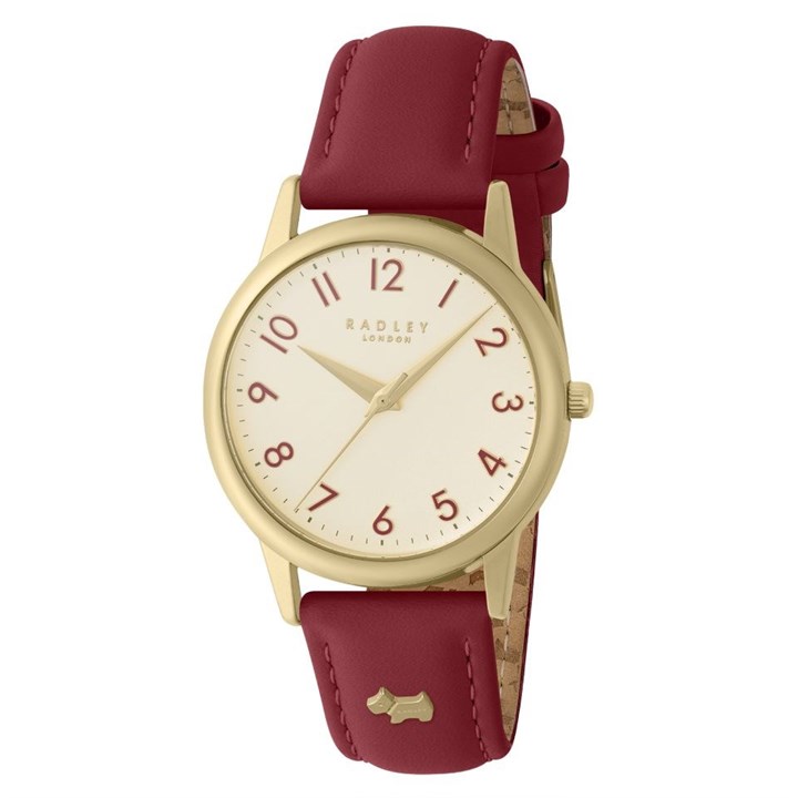 Radley RY21730 Red Leather Strap Watch - W51444
