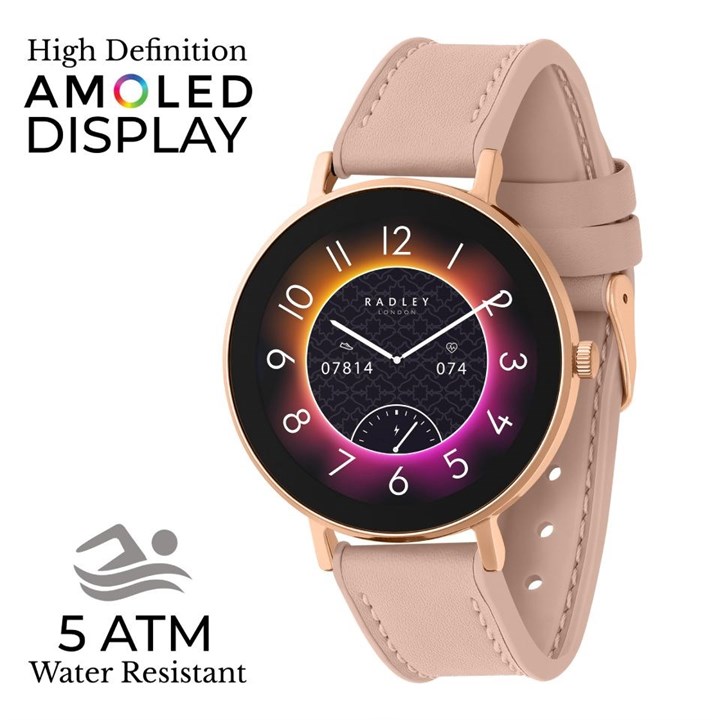 Radley RYS28-2160 Series 28 Pink Strap Smartwatch - W51450
